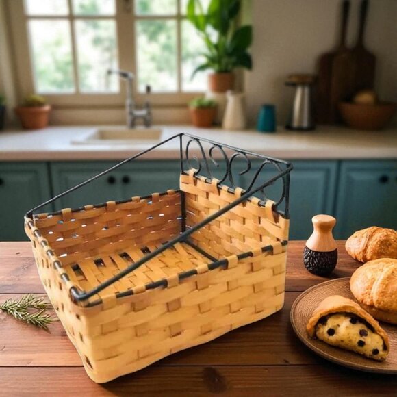 Rattan Woven Square Napkin Holder - Picture 4 of 6